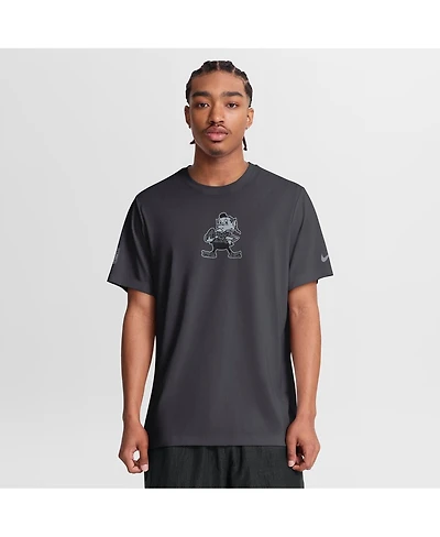 Nike Men's Anthracite Cleveland Browns Sideline Lead The Charge Legend Dri-fit T-Shirt