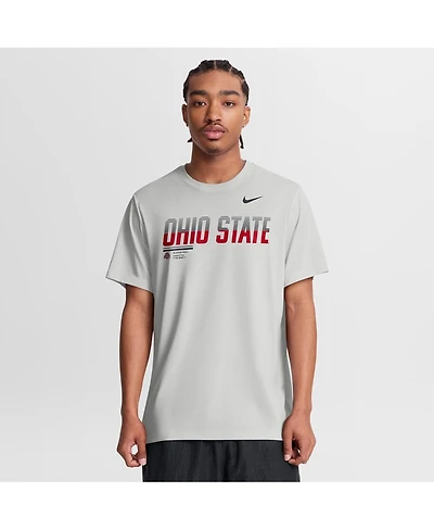 Nike Men's Gray Ohio State Buckeyes Sideline Legend Dri-fit T-Shirt