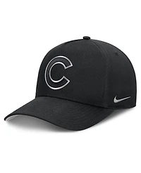 Nike Men's Black Chicago Cubs Rise Dri-fit A-Frame Adjustable Hat