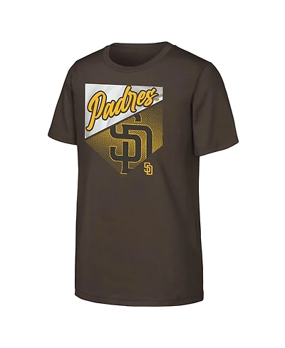 Outerstuff Big Boys and Girls Brown San Diego Padres Prime Plate T-Shirt