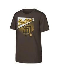 Outerstuff Big Boys and Girls Brown San Diego Padres Prime Plate T-Shirt