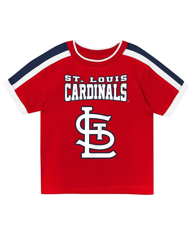 Outerstuff Toddler 2-Piece Red St. Louis Cardinals Ground Ball T-Shirt and Shorts Set