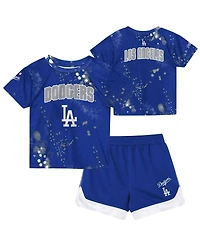 Outerstuff Toddler 2-Piece Royal Los Angeles Dodgers Pinch Hitter T-Shirt and Shorts Set