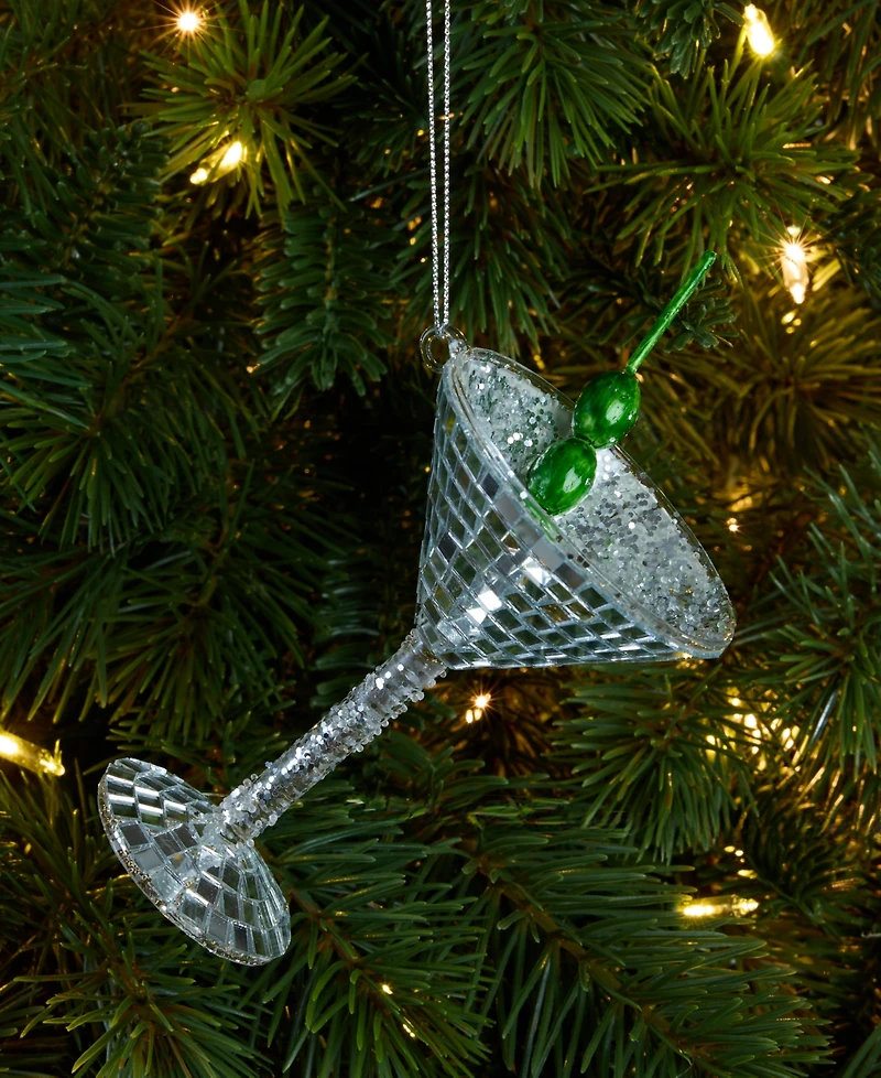 Holiday Lane Disco Brights Cocktail Glass Ornament, Macy's Exclusive