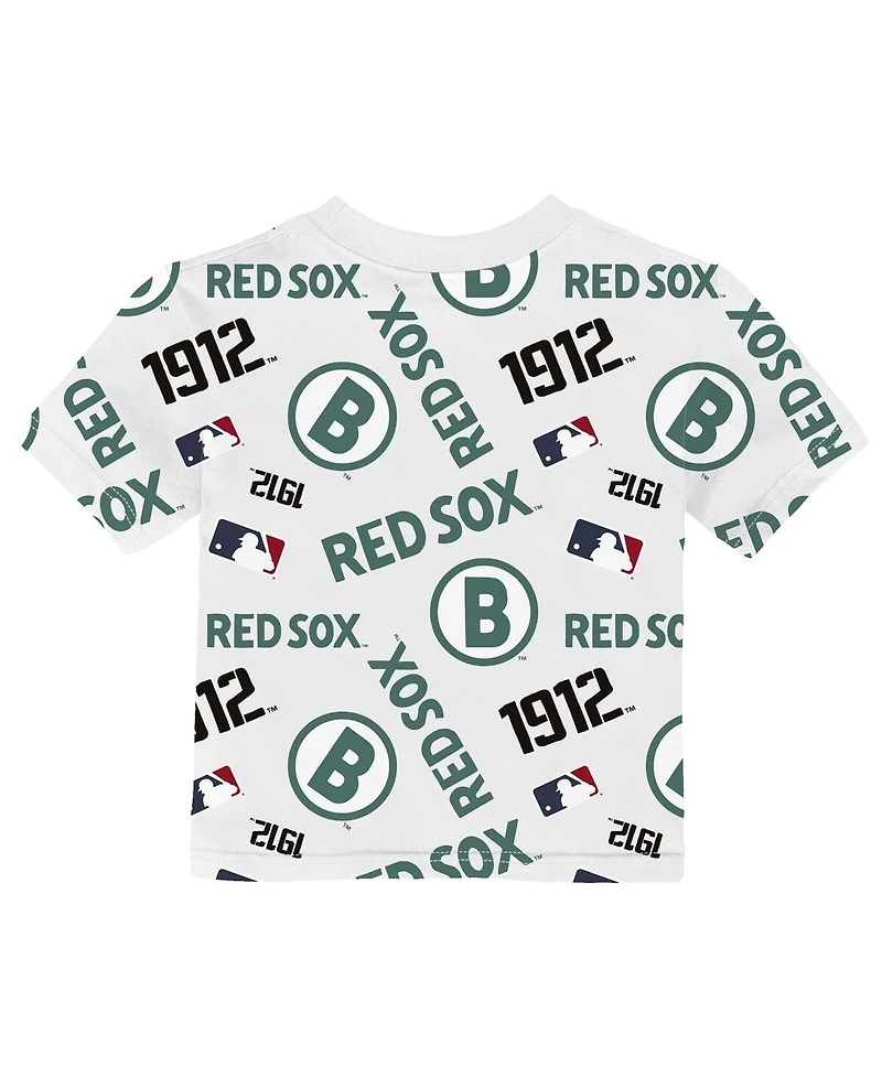 Outerstuff Toddler White Boston Red Sox City Connect Game Day T-Shirt