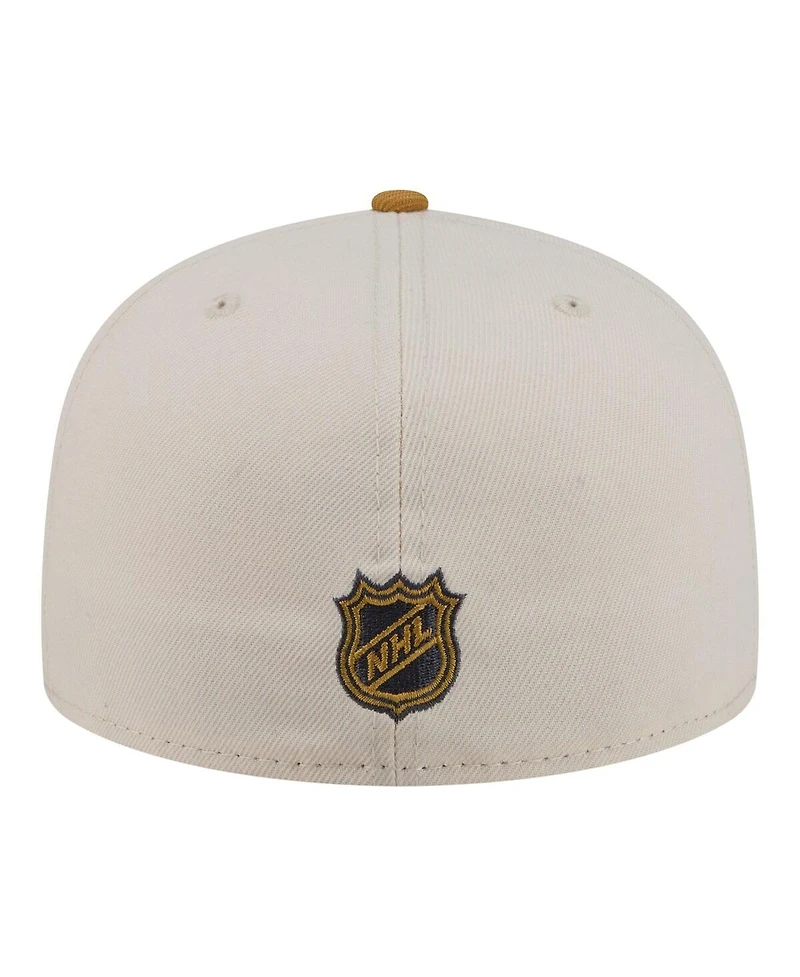 New Era Men's Cream/Tan Los Angeles Kings Colorpack Two-Tone 59FIFTY Fitted Hat