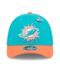 New Era Men's Aqua/Orange Miami Dolphins 2026 Nfl Draft 39THIRTY M-Crown Flex Hat