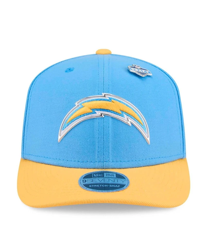 New Era Men's Powder Blue/Gold Los Angeles Chargers 2026 Nfl Draft 9SEVENTY Adjustable Hat