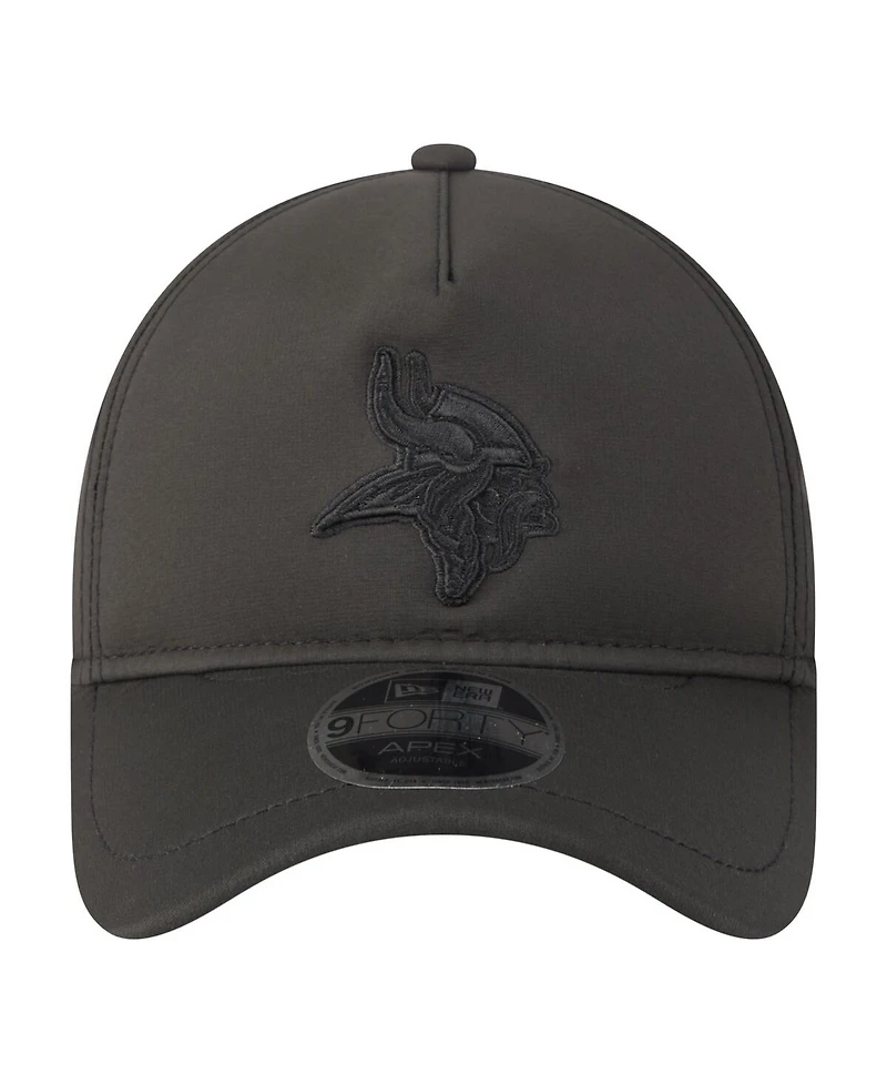 New Era Men's Black Minnesota Vikings Apex 9FORTY Adjustable Hat