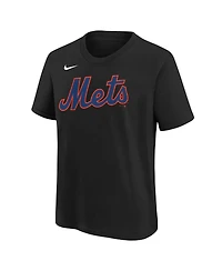 Nike Big Boys and Girls Juan Soto Black New York Mets Name Number T-Shirt