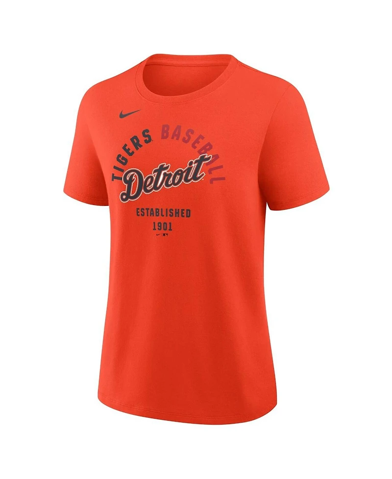 Nike Women's Orange Detroit Tigers Alternate Fashion T-Shirt