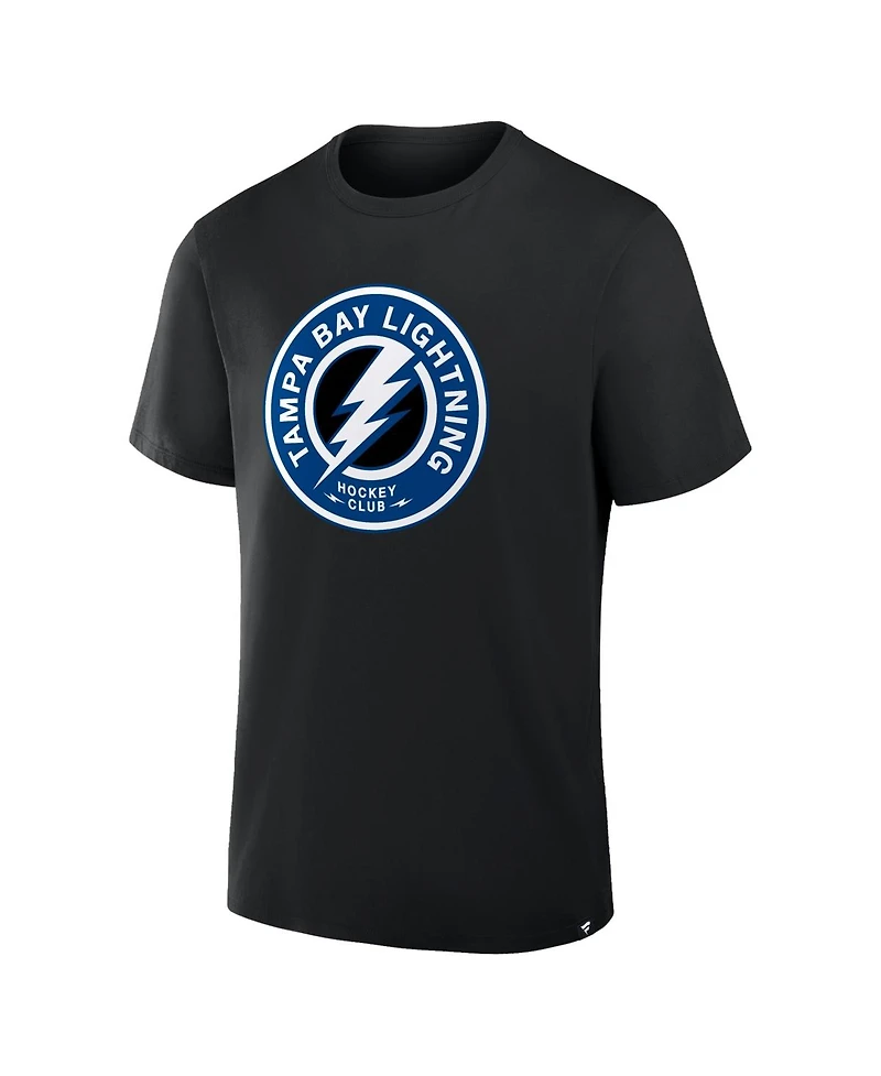 Fanatics Men's Black Tampa Bay Lightning Elevated Essential T-Shirt
