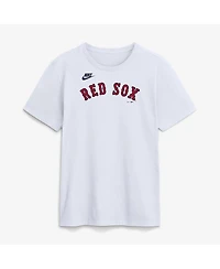 Nike Men's White Boston Red Sox Cooperstown Collection Wordmark T-Shirt