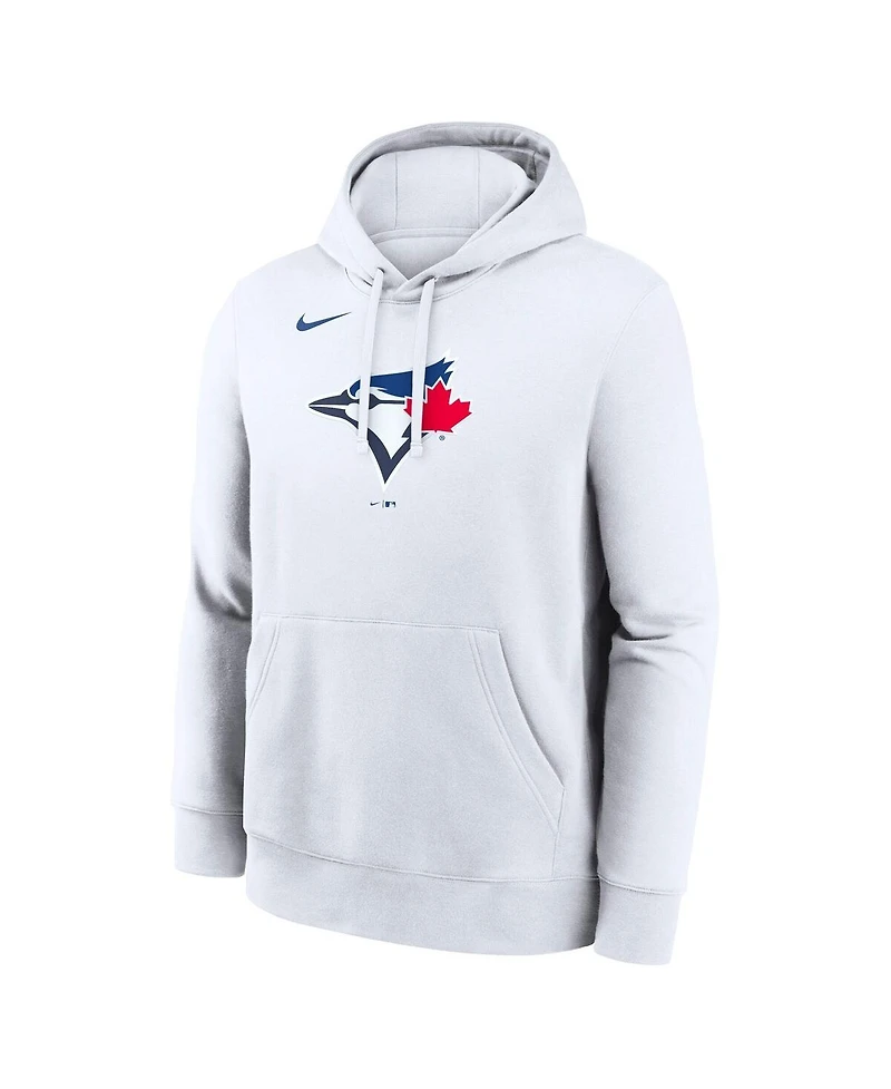 Nike Men's White Toronto Blue Jays Logo Club Hoodie