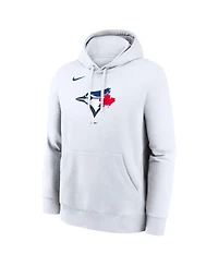 Nike Men's White Toronto Blue Jays Logo Club Hoodie