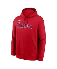 Nike Men's Red Philadelphia Phillies Dri-Fit Club Hoodie