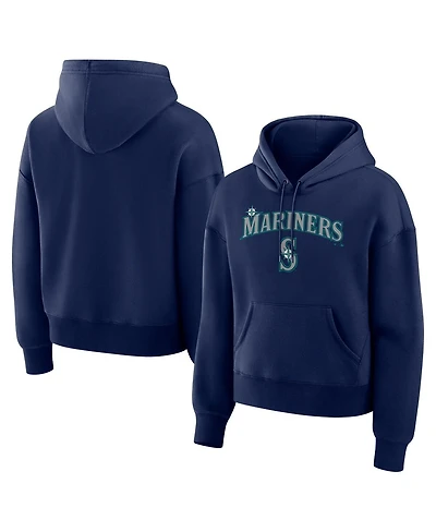 Fanatics Women's Navy Seattle Mariners Lockup Legacy Fleece Hoodie
