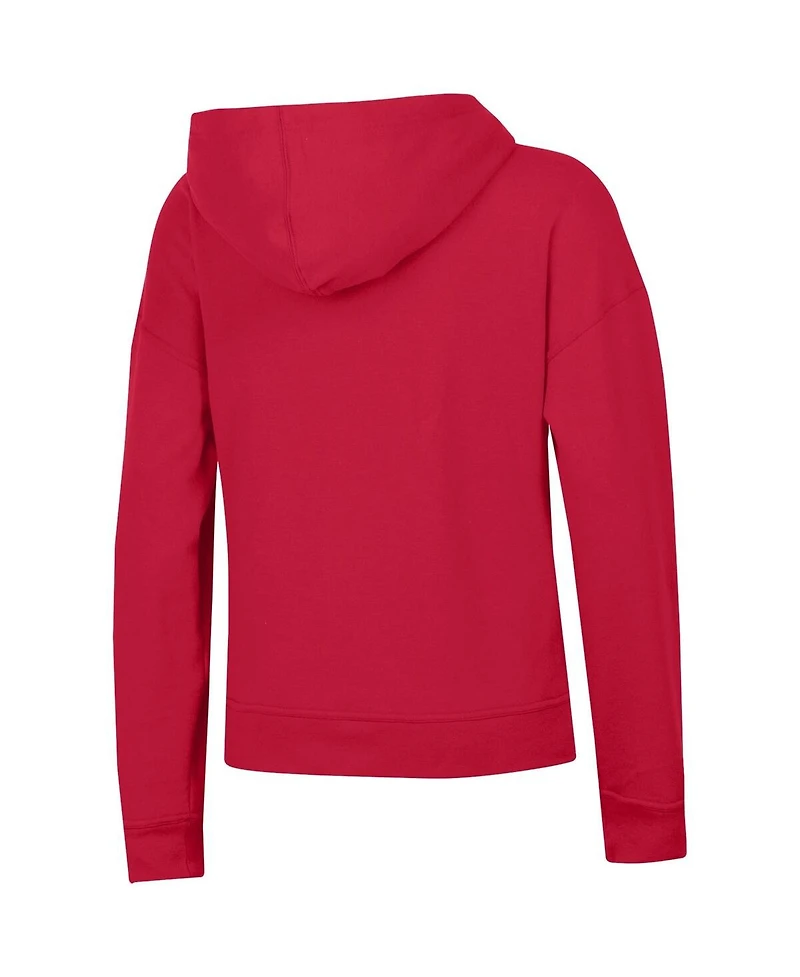 Champion Women's Red New England Patriots Powerblend Hoodie