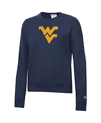 Champion Women's Navy West Virginia Mountaineers Powerblend Sweatshirt