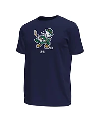 Under Armour Men's Navy Notre Dame Fighting Irish Hockey Leprechaun Tech Stretch T-Shirt