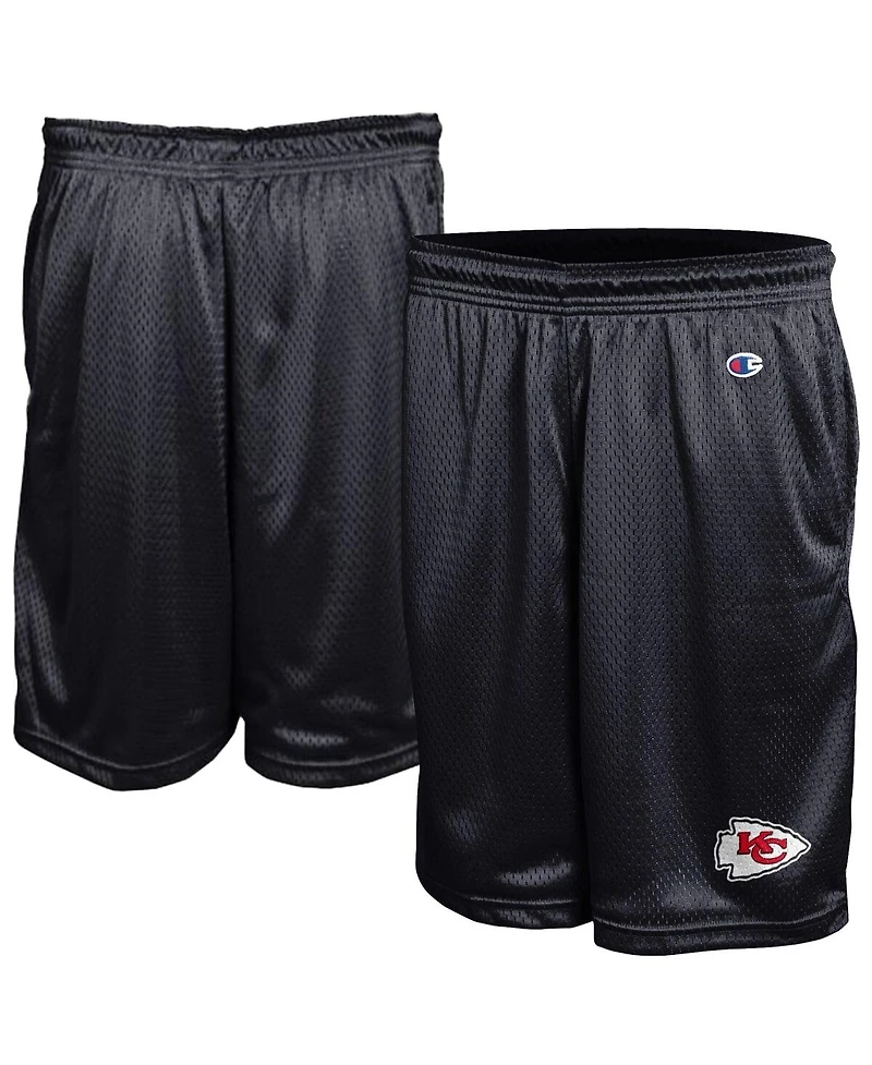Champion Men's Black Kansas City Chiefs Classic Mesh Shorts