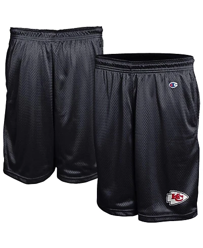 Champion Men's Black Kansas City Chiefs Classic Mesh Shorts