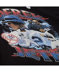 Mitchell & Ness Men's Derek Jeter Black New York Yankees Legendary Collage Player T-Shirt