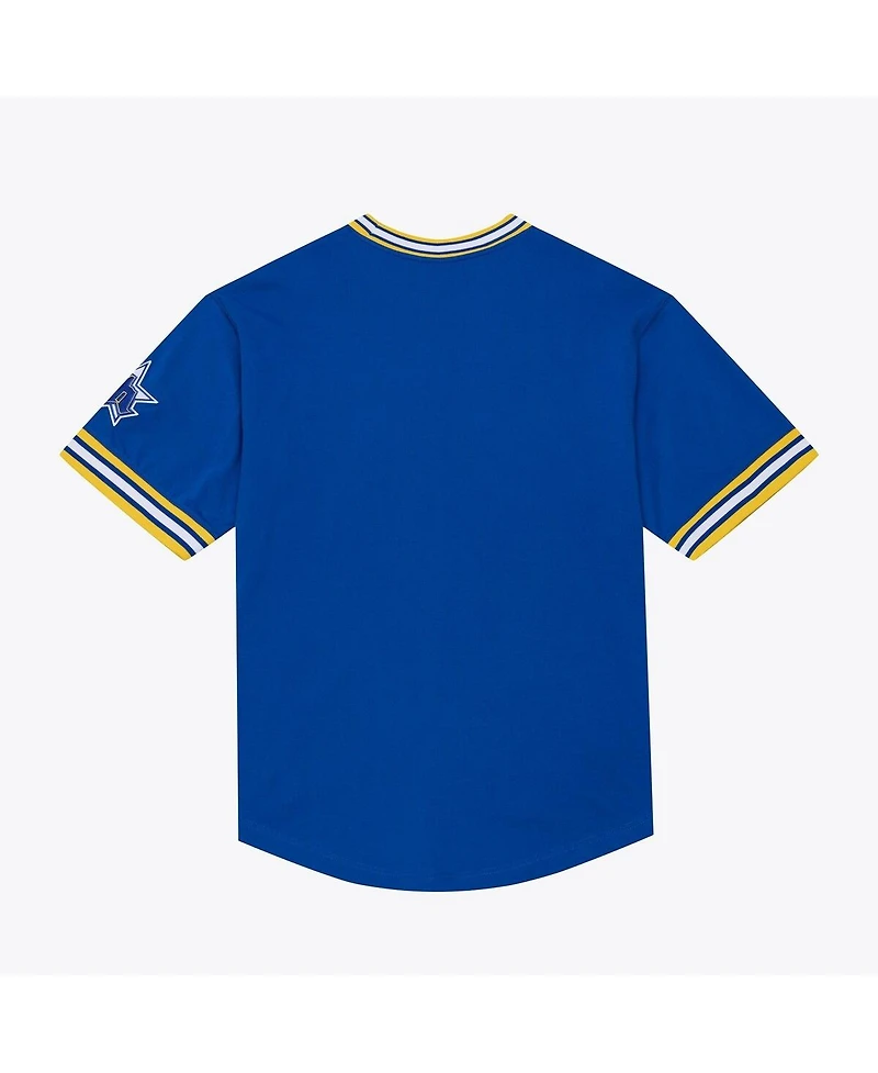 Mitchell & Ness Men's Royal Seattle Mariners Wild Pitch Ringer T-Shirt