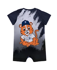 Outerstuff Baby Boys and Girls Navy Detroit Tigers Mascot Bodysuit