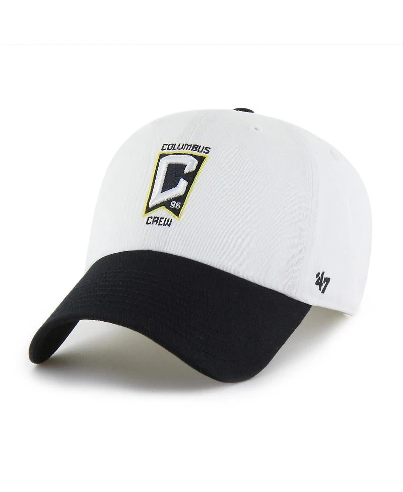 '47 Brand Men's White Columbus Crew Two-Tone Clean Up Adjustable Hat