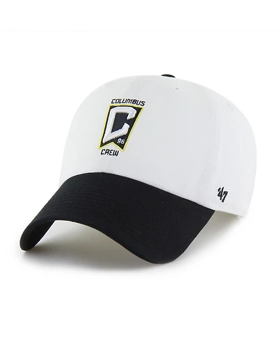 '47 Brand Men's White Columbus Crew Two-Tone Clean Up Adjustable Hat
