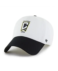 '47 Brand Men's White Columbus Crew Two-Tone Clean Up Adjustable Hat