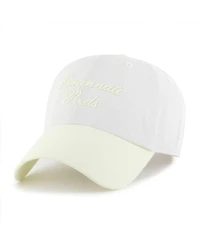 '47 Brand Women's White/Yellow Cincinnati Reds Gelato Two-Tone Clean Up Adjustable Hat