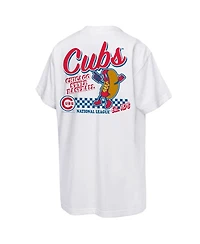 Mitchell & Ness Big Boys and Girls White Chicago Cubs Cooperstown Concession T-Shirt