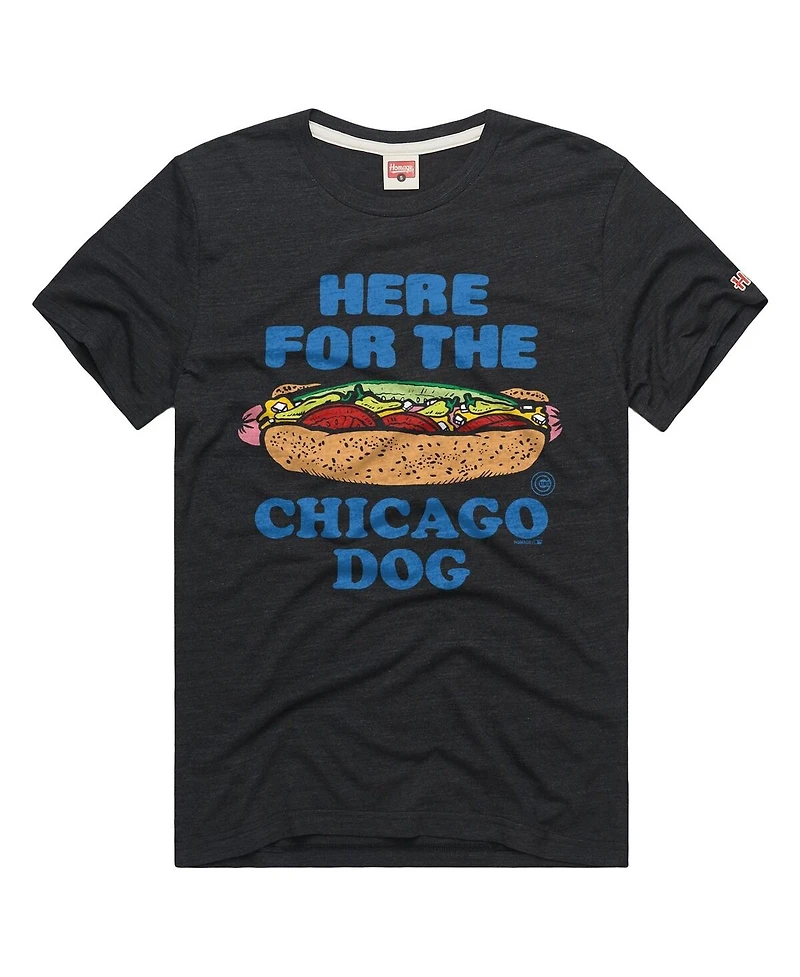 Homage Men's Charcoal Chicago Cubs Tri-Blend Hyperlocal T-Shirt