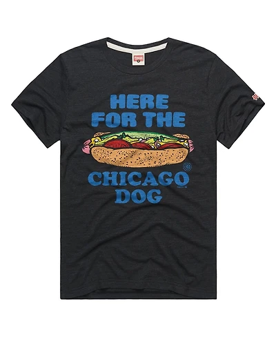 Homage Men's Charcoal Chicago Cubs Tri-Blend Hyperlocal T-Shirt