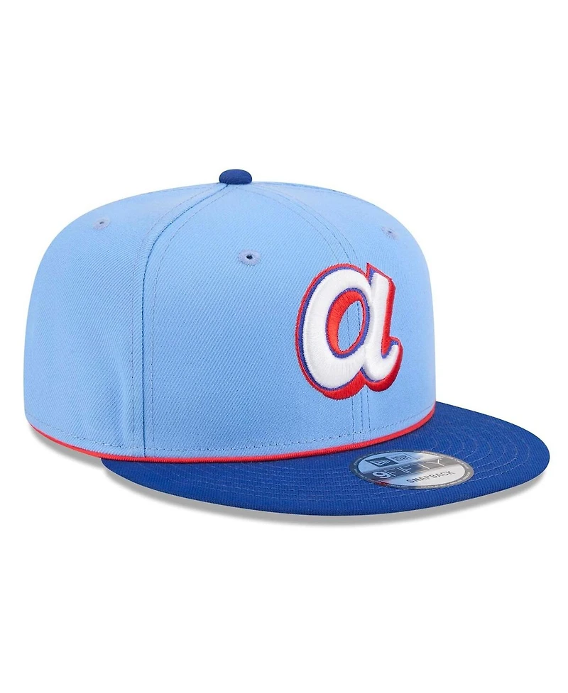 New Era Big Boys and Girls Light Blue Atlanta Braves 2026 City Connect 9FIFTY Snapback Hat