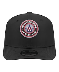 New Era Men's Black Washington Nationals Circle 9SEVENTY Adjustable Hat