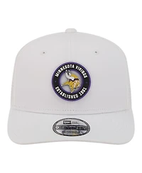 New Era Men's White Minnesota Vikings Coolera 9SEVENTY Adjustable Hat