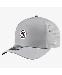 New Era Men's Gray San Diego Padres Micro Logo 9FORTY M-Crown A-Frame Adjustable Hat