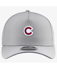 New Era Men's Gray Chicago Cubs Micro Logo 9FORTY M-Crown A-Frame Adjustable Hat