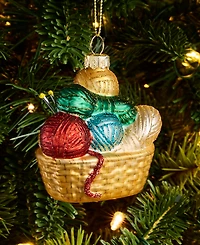 Holiday Lane Eclectic Charms Yarn Basket Ornament, Macy's Exclusive