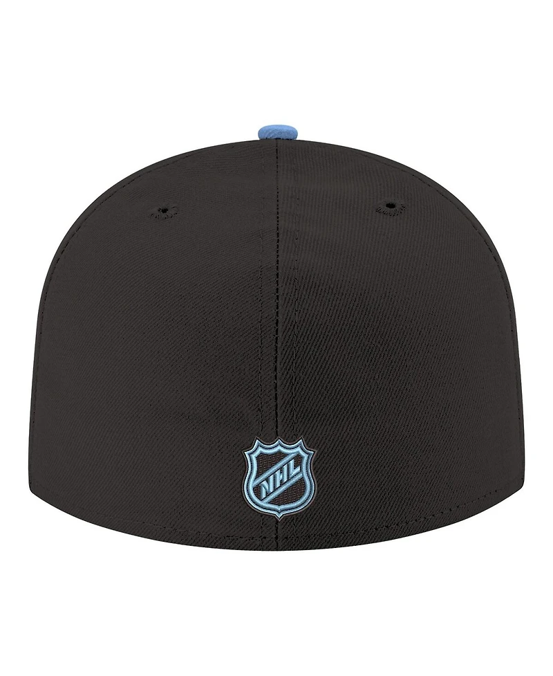 New Era Men's Black Utah Mammoth Core Logo Two-Tone 59FIFTY Fitted Hat