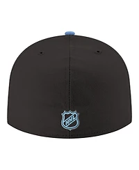 New Era Men's Black Utah Mammoth Core Logo Two-Tone 59FIFTY Fitted Hat