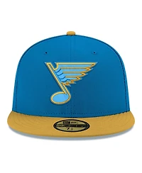 New Era Men's Blue St. Louis Blues Core Logo Two-Tone 59FIFTY Fitted Hat