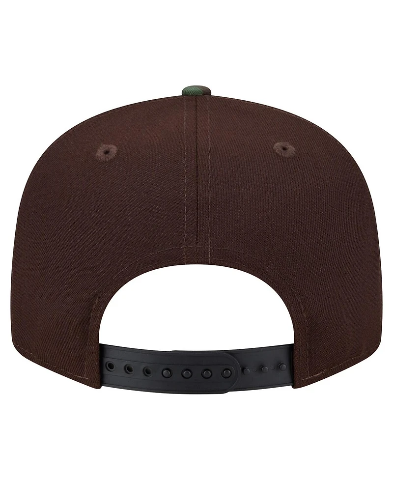 New Era Men's Dark Brown Philadelphia Eagles Burnt Wood Camo 9FIFTY Snapback Hat