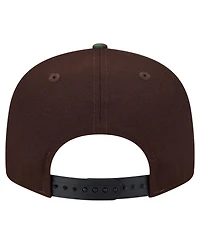 New Era Men's Dark Brown Philadelphia Eagles Burnt Wood Camo 9FIFTY Snapback Hat