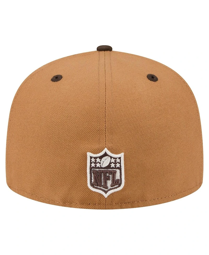 New Era Men's Light Brown/Dark Brown Buffalo Bills Two-Tone Walnut 59FIFTY Fitted Hat