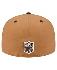 New Era Men's Light Brown/Dark Brown Buffalo Bills Two-Tone Walnut 59FIFTY Fitted Hat