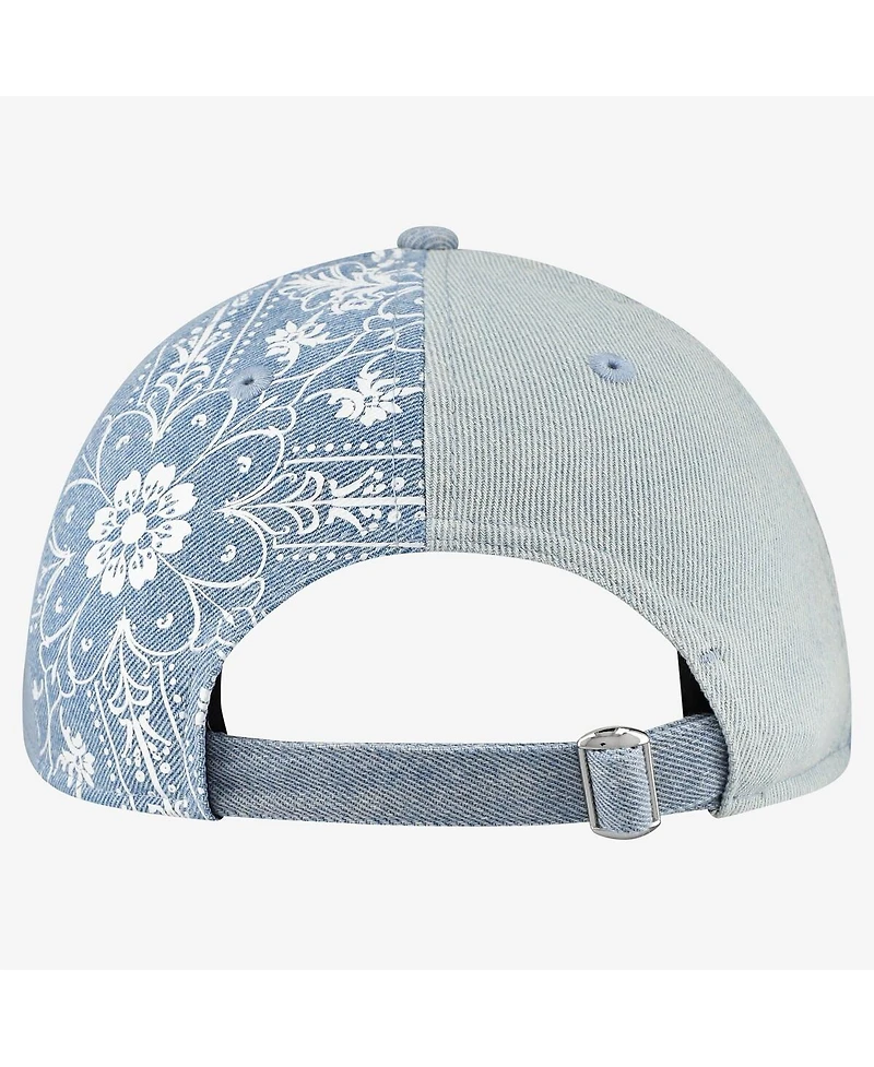 New Era Women's Chicago Cubs Denim Patchwork 9TWENTY Adjustable Hat